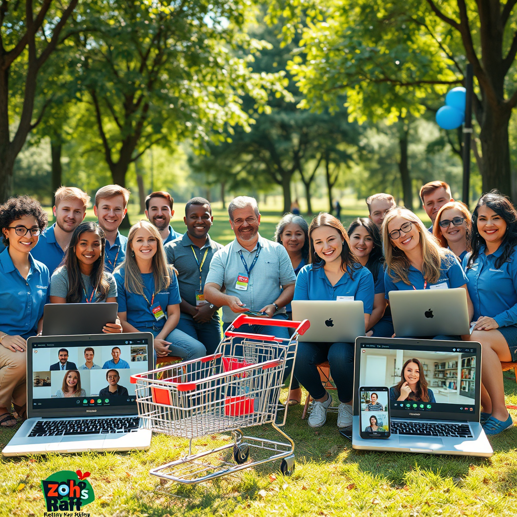 Team Rolls Out Fun for Shopping Cart Day with Virtual Deals & Team Builds!